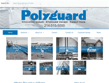 Tablet Screenshot of polyguardproducts.com